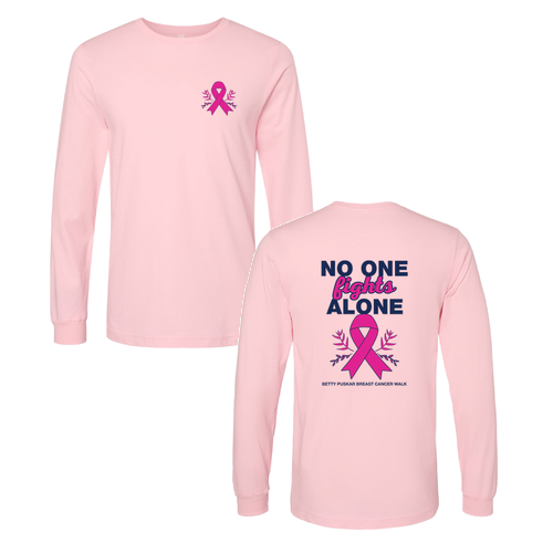 Bella Canvas Unisex Jersey Longsleeve Tee -- Pink
