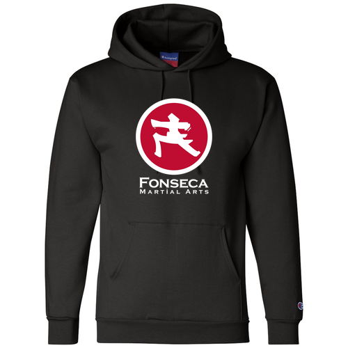 Champion Powerblend Adult Hooded Sweatshirt -- Black