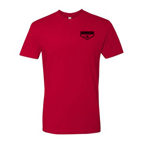 Boyne Mountain Logo 2 Black Ink -- short sleeve Red