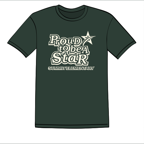 Proud to be a Star Adult Tee -- Forest Green