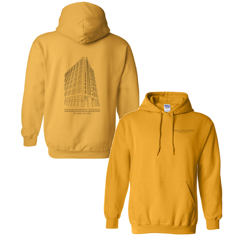 Corboy Law Center Hooded Sweatshirt -- Gold