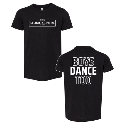 Boys Dance Too Youth Bella Canvas Triblend Jersey Short Sleeve Tee -- Solid Black