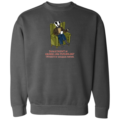 Comfort Colors Unisex Garment-Dyed Crewneck Sweatshirt -- Pepper