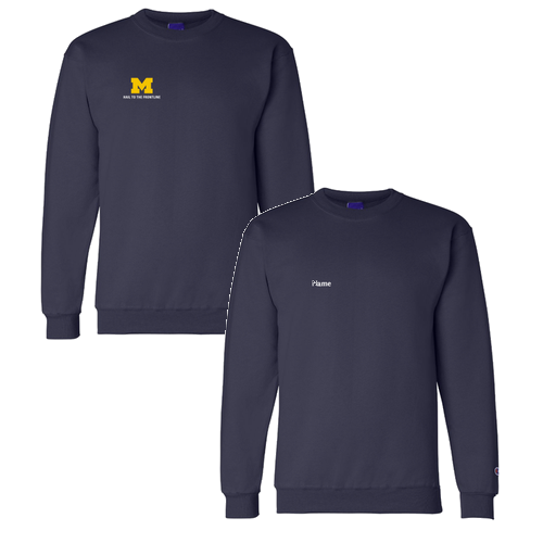 Mens/Unisex Champion Powerblend Crewneck Sweatshirt -- Navy