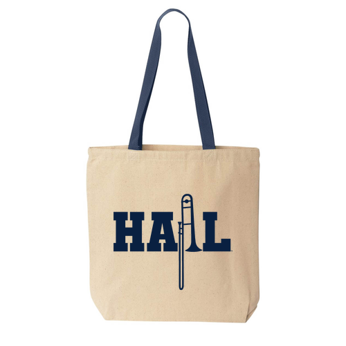 Liberty Bags Canvas Tote with Contrasting Handles -- Natural / Navy