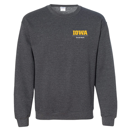Gildan Heavy Blend Crew Neck Sweatshirt -- Dark Heather