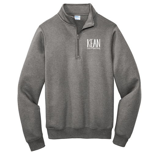Port and Company Core Fleece Quarter-Zip Pullover Sweatshirt -- Graphite Heather