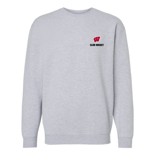 UW Club Hockey LC Crewneck Sweatshirt -- Grey Heather