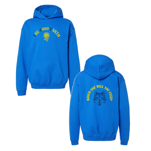 Gildan Youth Softstyle Midweight Fleece Hooded Sweatshirt -- Royal