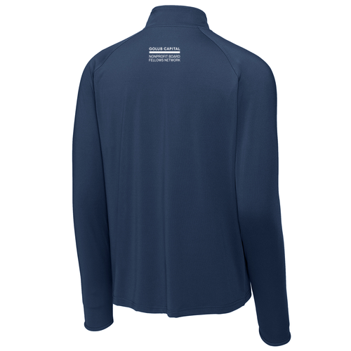 Mens/Unisex Sport Tek Sport Wick Stretch Half Zip Pullover -- True Navy