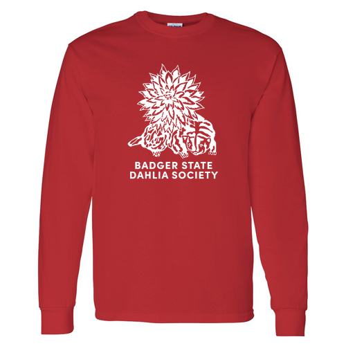 Gildan Heavy Cotton Longsleeve Basic T-Shirt -- Red
