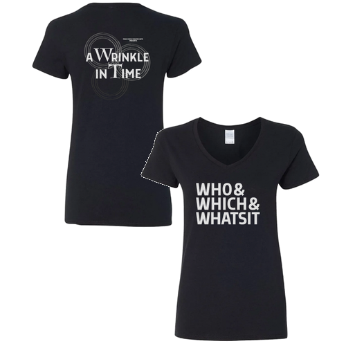 Gildan Heavy Cotton Ladies' V-Neck Tee -- Black