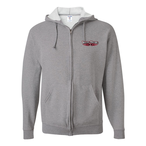 Unisex Basic Full Zip Hooded Sweatshirt -- Oxford