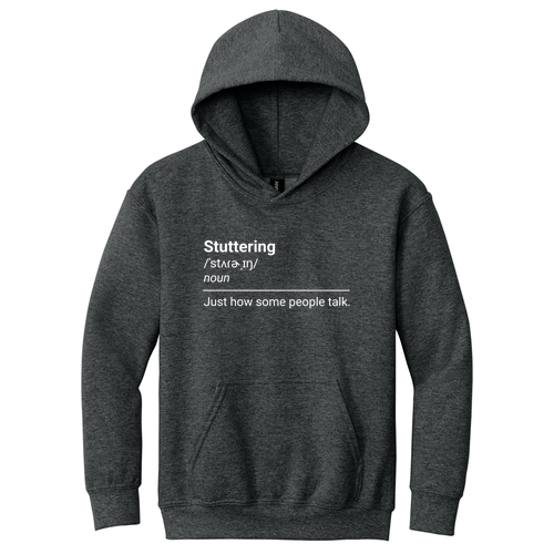 Gildan Heavy Blend Youth Hooded Sweatshirt -- Fan Charcoal Heather