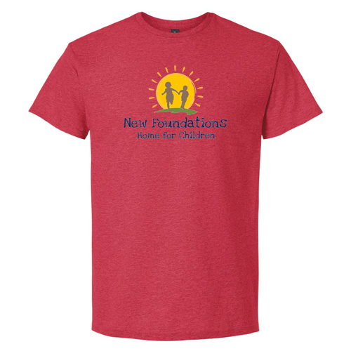 Heather Red Gildan Light Cotton T-Shirt