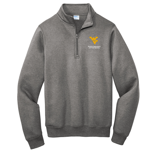 Port and Company Core Fleece Quarter-Zip Pullover Sweatshirt -- Graphite Heather