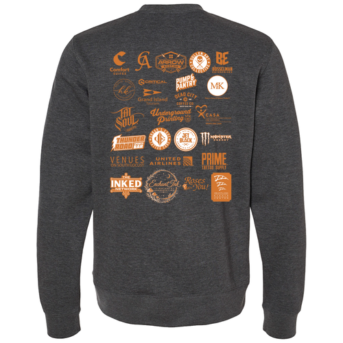 Sunset Adult Crewneck Sweater -- Charcoal Heather
