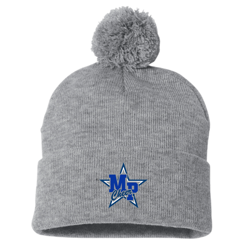 Sportsman Pom Pom Knit Hat -- Heather Grey
