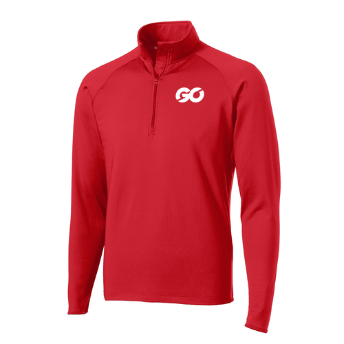 Sport Tek Sport Wick Stretch Half Zip Pullover -- True Red
