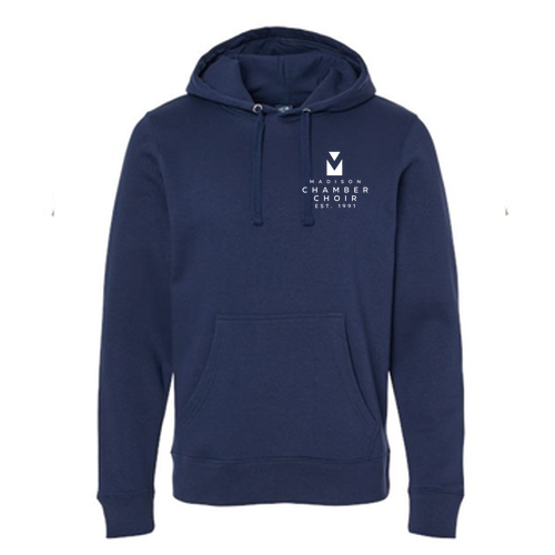 J America Unisex BTB Fleece Hooded Sweatshirt -- True Navy
