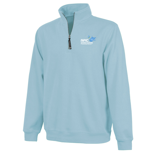 Charles River Crosswind Quarter Zip Sweatshirt -- Aqua