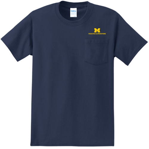 Port and Company Tall Essential Pocket Tee -- Navy, $20