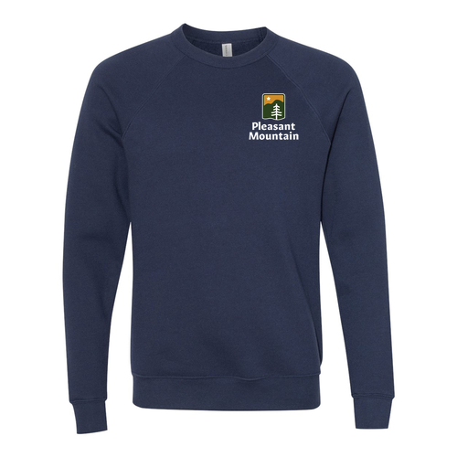 Pleasant Mountain Logo 2 Full color -- Crewneck Sweatshirt Navy