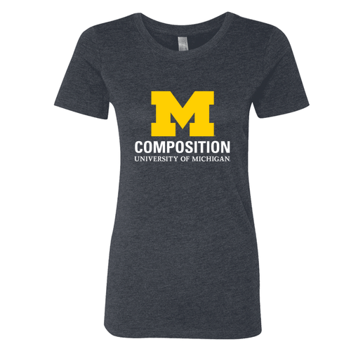 Ladies Tri Blend Crew -- Vintage Navy