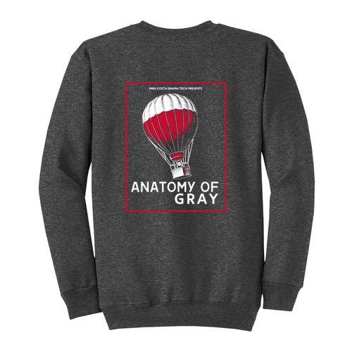 Port and Company Classic Crewneck Sweatshirt -- Dark Heather Grey