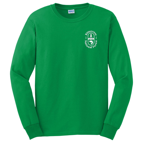 Gildan Ultra Cotton Longsleeve Basic T-Shirt -- Irish Green