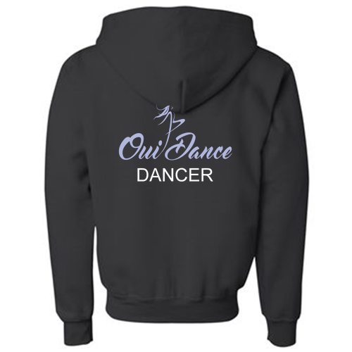 Gildan Full Zip Youth Hooded Sweatshirt -- Black