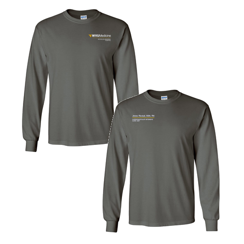 Gildan Heavy Cotton Longsleeve Basic T-Shirt -- Charcoal