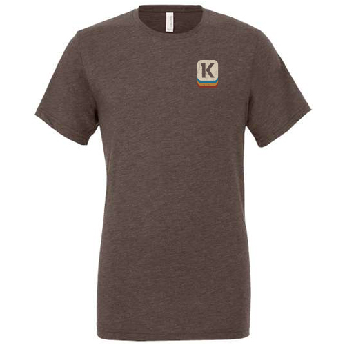 Kensington RETRO Bella Canvas T -- Brown TriBlend