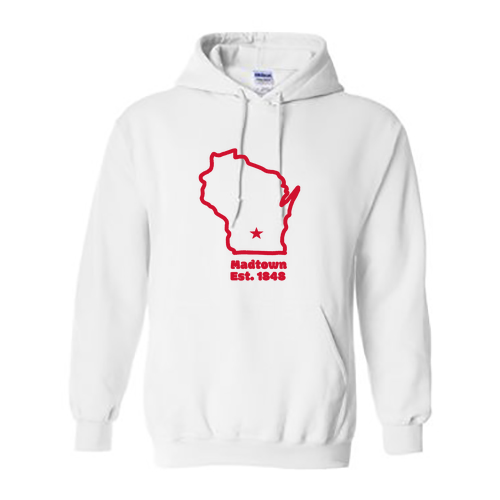 Gildan Heavy Blend Hooded Sweatshirt -- White