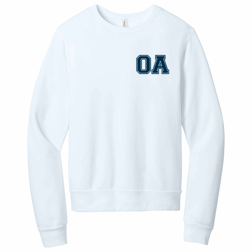 EMBROIDERED BELLA+CANVAS Unisex Sponge Fleece Classic Crewneck Sweatshirt