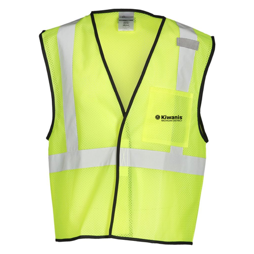 ML Kishigo Economy 1 Pocket Mesh Vest -- Lime