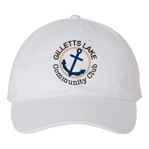 Valucap Bio-Washed Unstructured Hat -- White