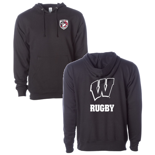 Independent Trading Midweight Hooded Sweatshirt -- Badge Black