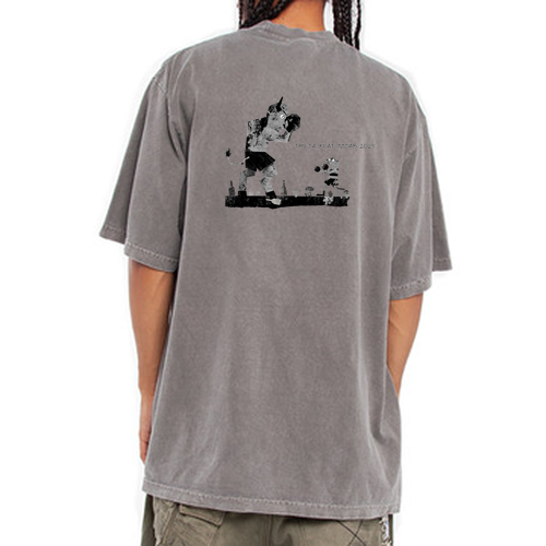 Shaka Wear Garment-Dyed Crewneck T-Shirt -- Cement