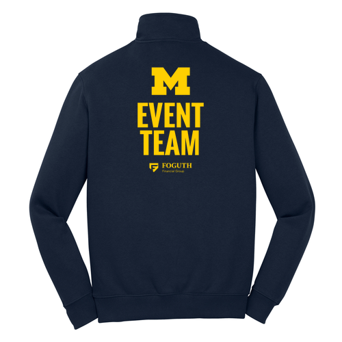 Sport Tek Quarter Zip Sweatshirt -- True Navy