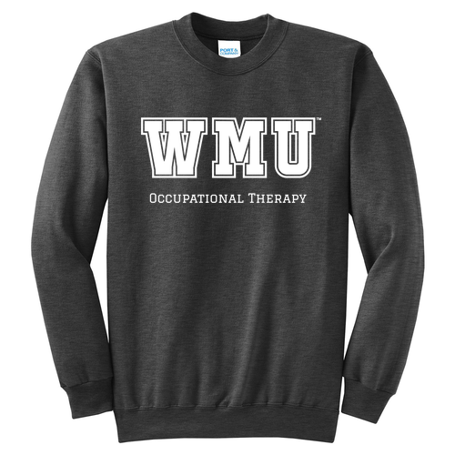 Port and Company Classic Crewneck Sweatshirt -- Dark Heather Grey