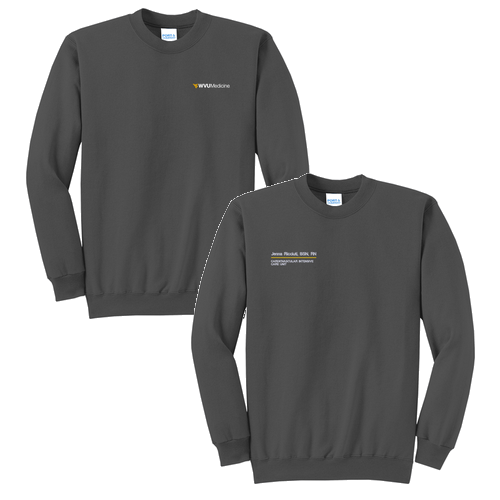 Port and Company Classic Crewneck Sweatshirt -- Charcoal