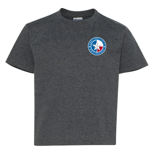 Jerzees Youth 50/50 Heavyweight T-Shirt -- Black Heather
