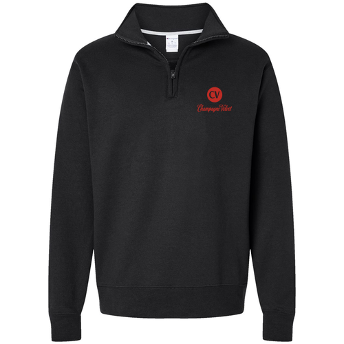 Champion Powerblend Quarter-Zip Sweatshirt -- Black