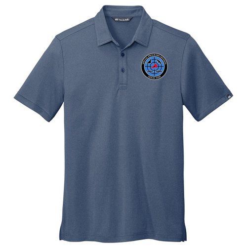 TravisMathew Coto Performance Polo -- Vintage Indigo / Black