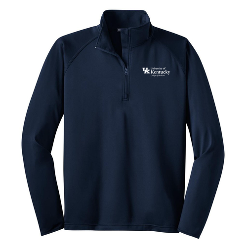 Warm Athletic- Sport Tek Sport Wick Stretch Half Zip Pullover -- True Navy
