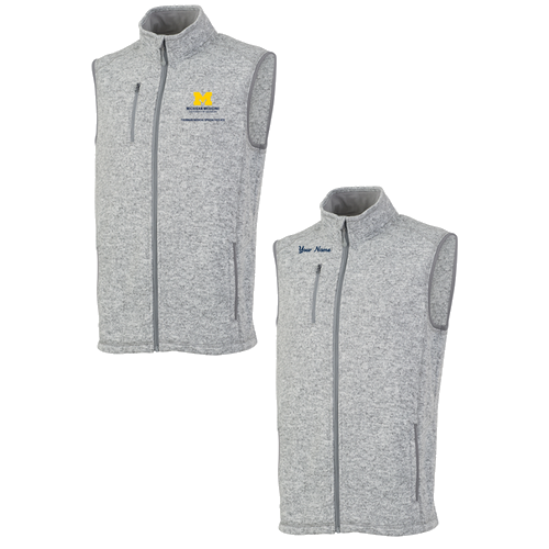 Mens/Unisex Charles River Pacific Heathered Vest -- Light Grey Heather
