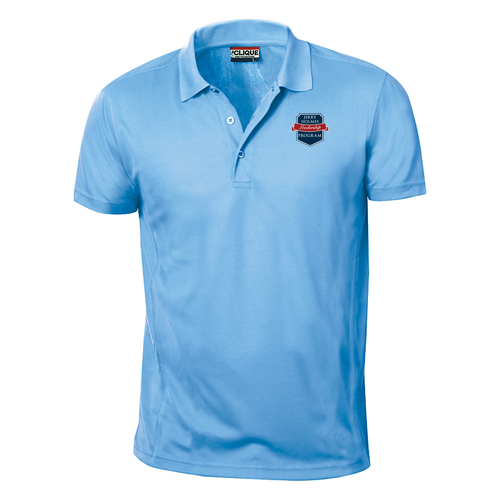 Clique Men's Ice Pique Polo -- Light Blue