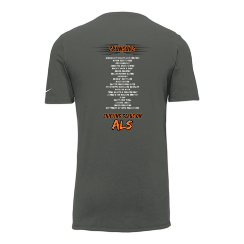 Nike Dri-FIT Cotton / Poly Tee -- Anthracite