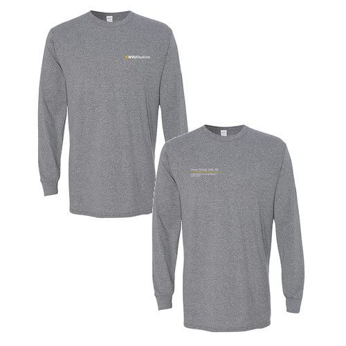Gildan Heavy Cotton Longsleeve Basic T-Shirt -- Graphite Heather